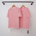 Chrome Hearts Monogram Striped Short Sleeve T-Shirt (Pink/White)